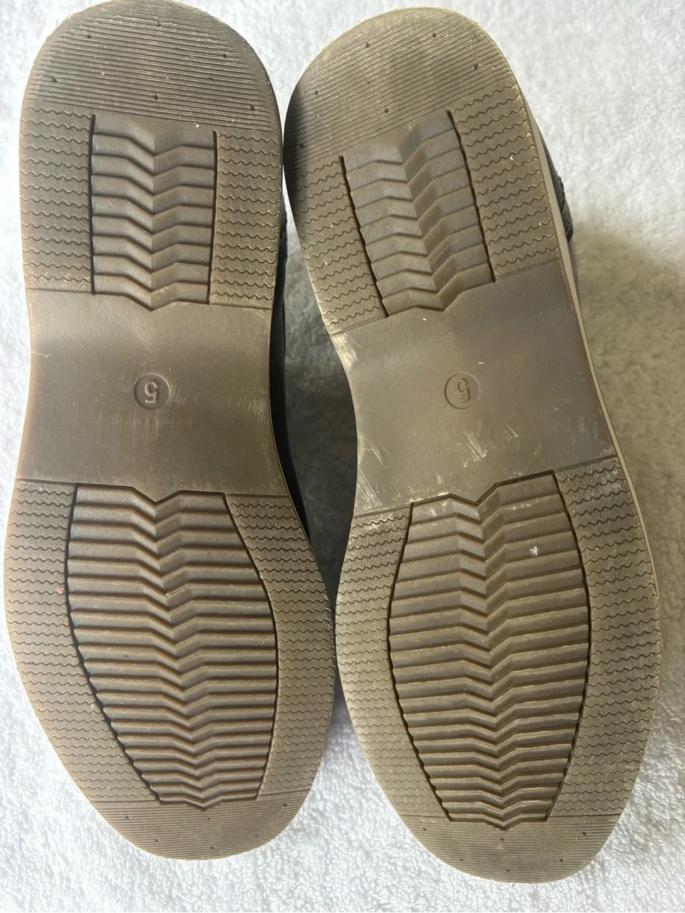 Sonoma Boys Villian Brown Oxford Dress Shoes Size 5 Memory Foam Excellent